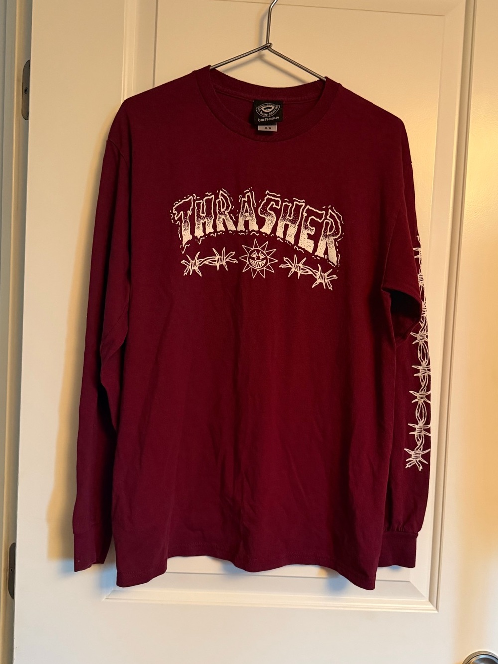 Thrasher Maroon Long Sleeve . Men’s med.